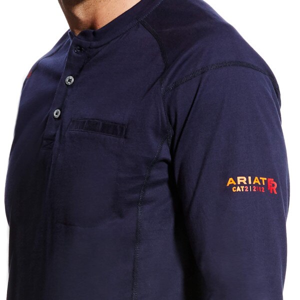 Ariat FR Air Henley in Navy